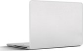 Laptop sticker - 17.3 inch - Leer - Structuur - Lederlook - Wit - 40x30cm - Laptopstickers - Laptop skin - Cover