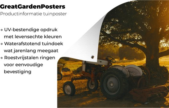Poster Toile Tracteur 50x75 Cm Sans Cadre - Impression Haute Résolution, Résistante Aux UV, Déco Moderne - 3
