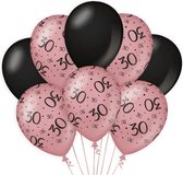 Paperdreams Decoratie ballonnen roze/zwart - 30