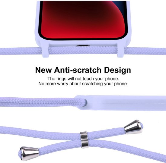 Mobigear Lanyard - Apple iPhone 14 Pro Max Coque avec cordon en