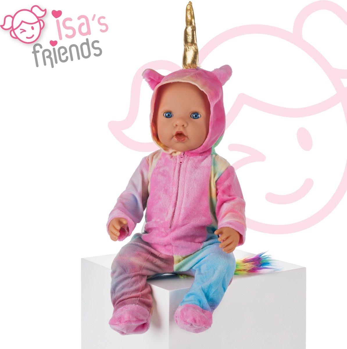 Isa's Friends® - Poppenkleding - Setje 3 outfits - Kleertjes geschikt voor o.a. BABY born - 43 cm - Geschenkverpakking — afbeelding 6