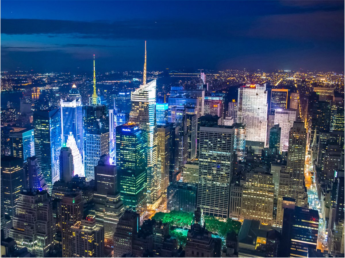 Fotobehang - Manhattan - night.