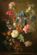 Jan van Huysum - Vase of Flowers (1850) Canvas Print