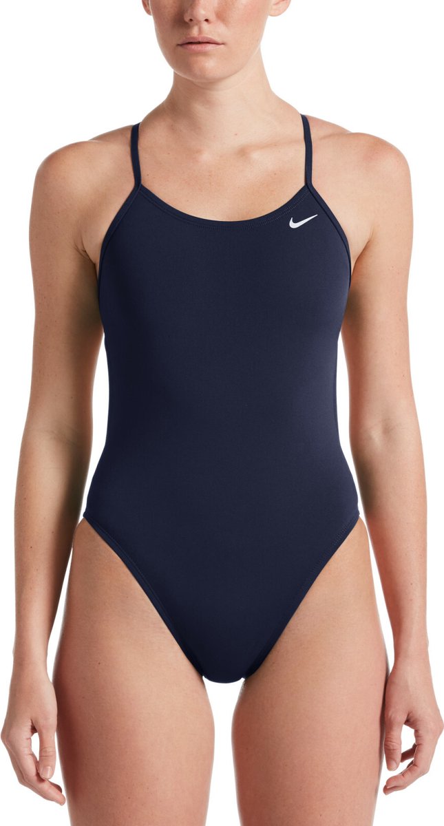 Nike Swim Hydrastrong Solids Cut Out Zwemkleding Vrouw Marineblauw