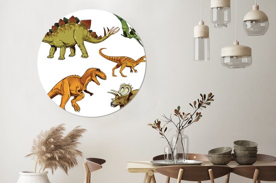 Muursticker set Dino Kinderkamer in de kleur zwart