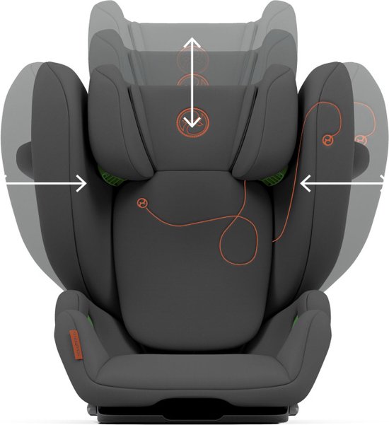 Siège auto SOLUTION G I-FIX Lava Grey - Groupe 2/3 : Cybex