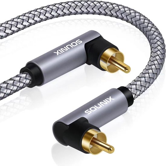 Sounix RCA Kabel - Digital Coax Kabel - 2 meter - 24K Gold-Plated - Stereo Audio  Kabel | bol.com
