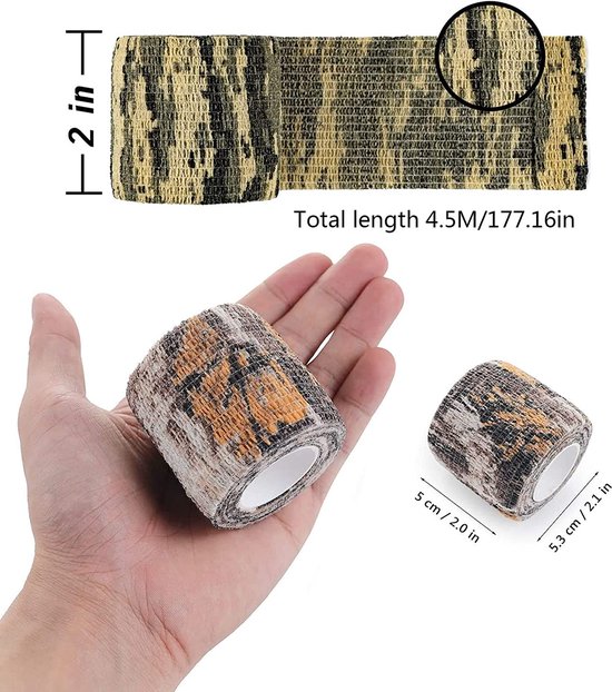 MFH Zelfklevende Stoffen Camouflagetape 5 cm x 4,5 m - Desert