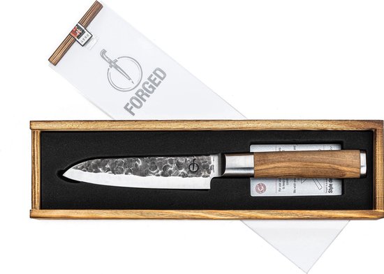 Olive Forged Santokumes 14 cm - Van Berkum Koken & Tafelen Olive Forged Santokumes 14 cm - Van Berkum Koken & Tafelen