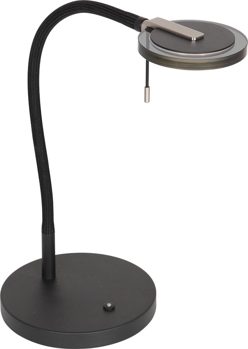 Tafellamp - Bussandri Limited - Design - Glas - Design - LED - L: 23cm - Voor Binnen - Woonkamer - Eetkamer - Zwart