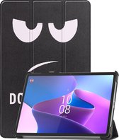 Hoes Geschikt voor Lenovo Tab P11 Pro Hoes Book Case Hoesje Trifold Cover Met Uitsparing Geschikt voor Lenovo Pen - Hoesje Geschikt voor Lenovo Tab P11 Pro Hoesje Bookcase - Don't Touch Me