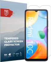 Rosso 9H Tempered Glass Screen Protector Geschikt voor Xiaomi Redmi 10C | Glasplaatje | Beschermlaag | Beschermglas | 9H Hardheid