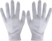 WiseGoods Luxe Witte Handschoenen - Werkhandschoenen - Kostuum Handschoen - Verkleedkleren - Verkleden - Dames / Heren - Wit