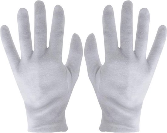 WiseGoods Luxe Witte Handschoenen - Werkhandschoenen - Kostuum Handschoen  -... | bol.com