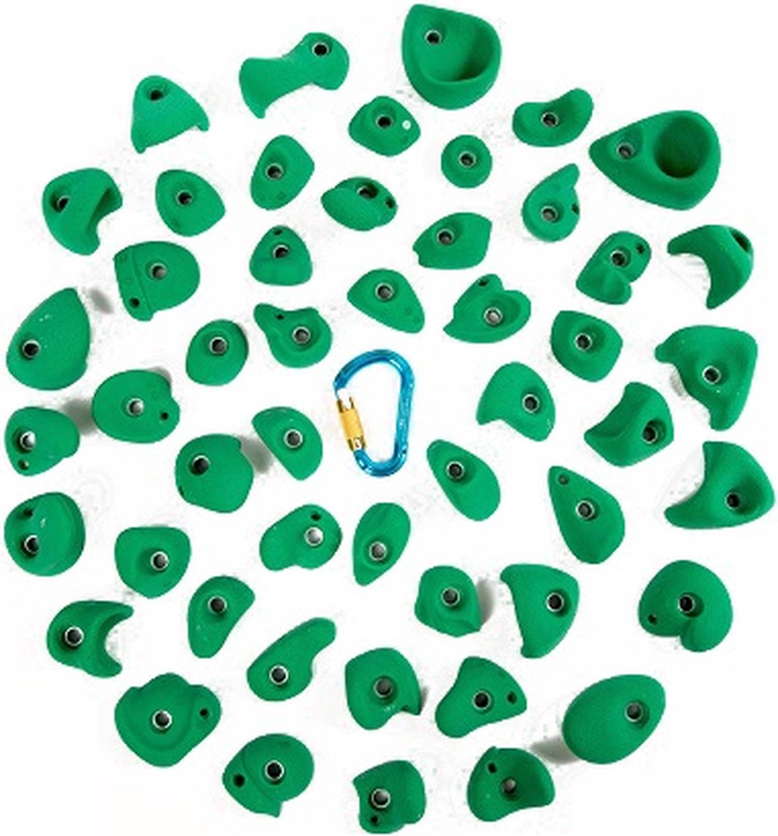 klimgrepen serie mega pack – set van 50 – maat m – Blauw