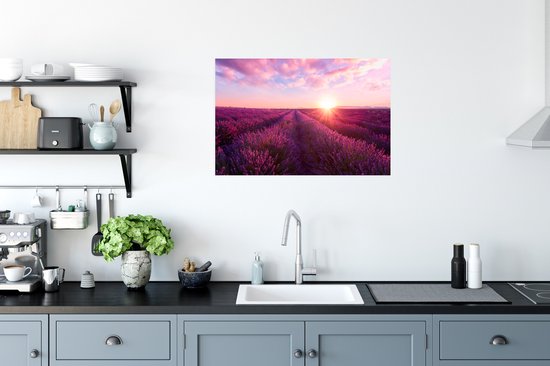 Poster Lavendel - Bloemen - Frankrijk - 60x40 cm