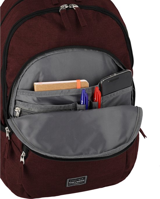 Travelite Workfloow laptoprugzak 15 inch L black | 022503-Zwart Travelite Workfloow laptoprugzak 15 inch L black | 022503-Zwart