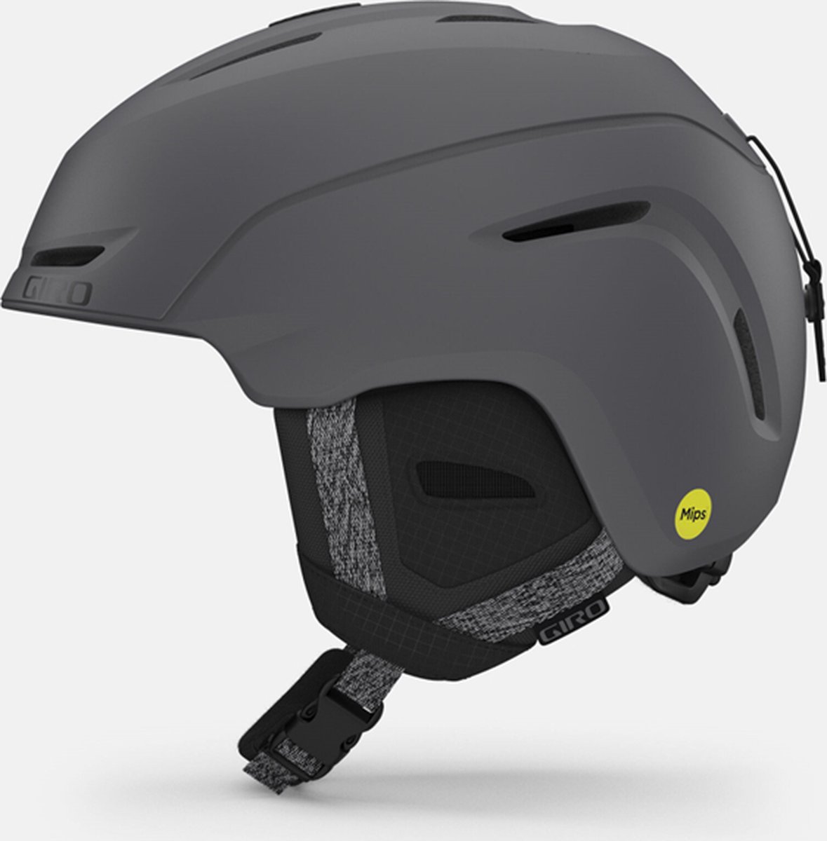 Giro Neo Skihelm In-Mold Pasvorm S Donkergrijs