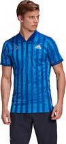 adidas Primegreen Londen Freelift Tee - sportshirts - Blue - Mannen
