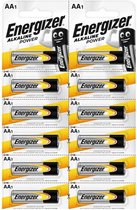 12X Energizer Alkaline Power AA LR6 Wegwerpbatterij