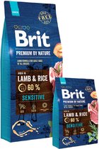 Brit Premium by Nature Sensitive Lamb Droog hondenvoer Lam, Rijst 3 kg
