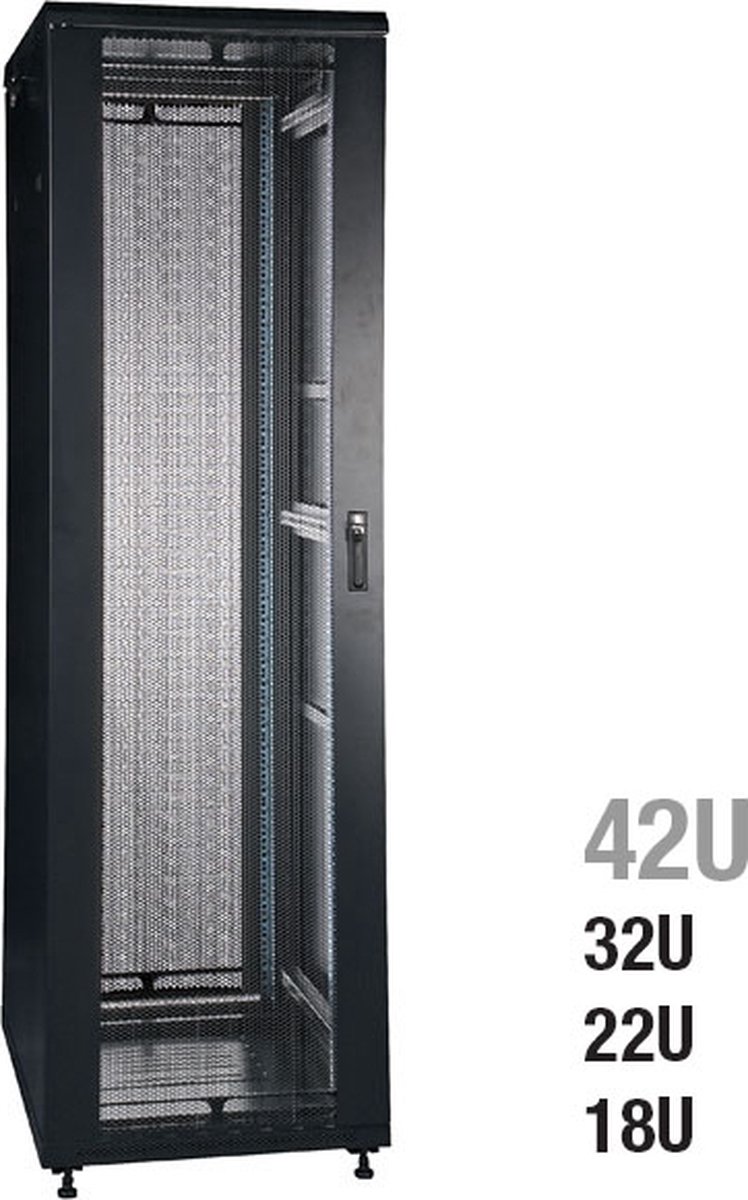 Showgear RCA-FSM-18 18U Netwerkkast met gaasdeur