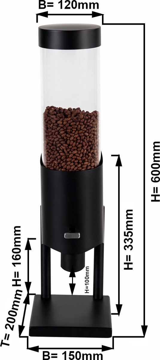 Graan dispenser - Ø 12 cm | GGM Gastro