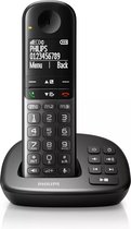Philips XL4951DS - Téléphone DECT avec Répondeur - Téléphone Senior Sans Fil avec 1 Combiné - Gros Boutons, Volume Boost et Compatibilité Appareils Auditifs - Zwart