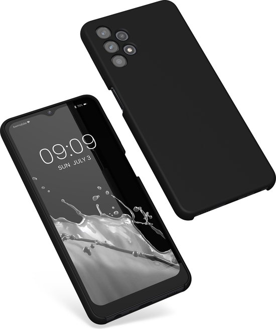 coque kwmobile pour Samsung Galaxy A32 5G - Coque avec revêtement en silicone - Coque pour smartphone en noir