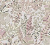 BLADEREN BEHANG | Botanisch - roze goud blauwgroen beige - A.S. Création Antigua