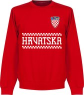 Kroatië Team Sweater - Rood - S