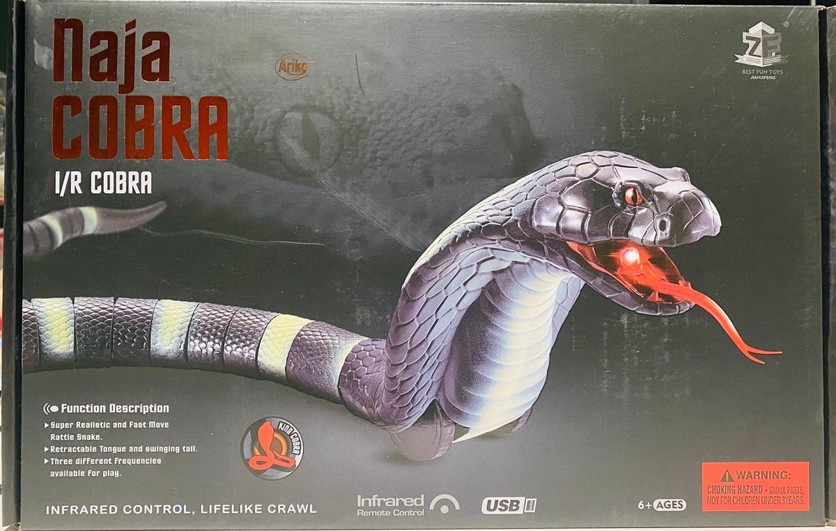 RC Kingsnake - Remote Controlled King Snake with Light RC Kingsnake - Remote Controlled King Snake with Light