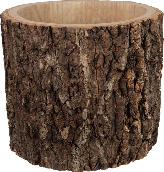 Onbeleefd Shinkan Scheermes J-Line Bloempot Rond Paulownia Schors Bruin Large - Ø 35 cm | bol.com