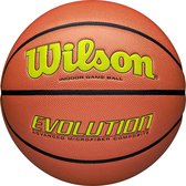 Wilson Evolution 295 Indoor Game Ball WTB0595XB703, Unisex, Oranje, basketbal, maat: 7