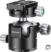 Neewer® - 44 mm laag profiel balhoofd - Panoramisch cmerastatief met 360° Snelinzet en Klem voor DSLR-camera's Statieven Monopod - Maximale Belasting 25kg