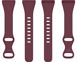 Siliconen bandje - geschikt voor Fitbit Versa 3 / Versa 4 / Sense - bordeauxrood