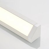 Arcchio - kastverlichting - 1licht - aluminium, polycarbonaat - H: 7 cm - wit - Inclusief lichtbron