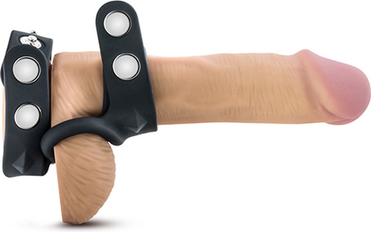 Performance - Dubbele penis- en scrotumring verstelbaar VS8