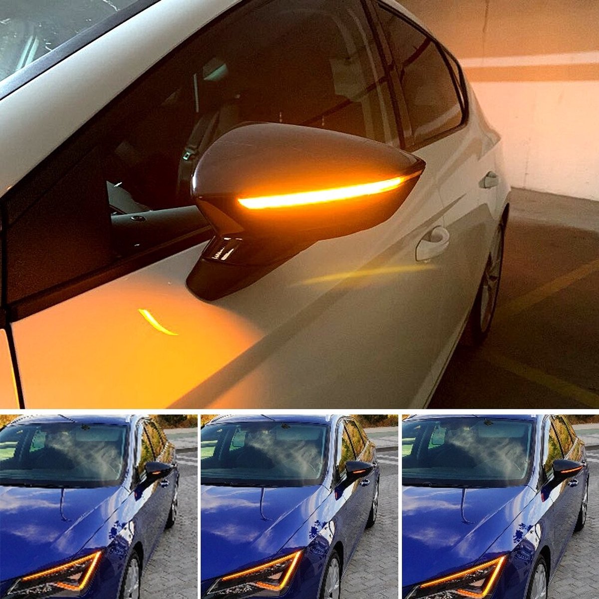 XEOD Seat Leon MK3 & Ibiza MK5 - Dynamische richtingaanwijzer - Spiegel knipperlicht - Set van 2