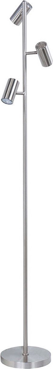 Vloerlamp LED Burgos 160cm Nickel GU10