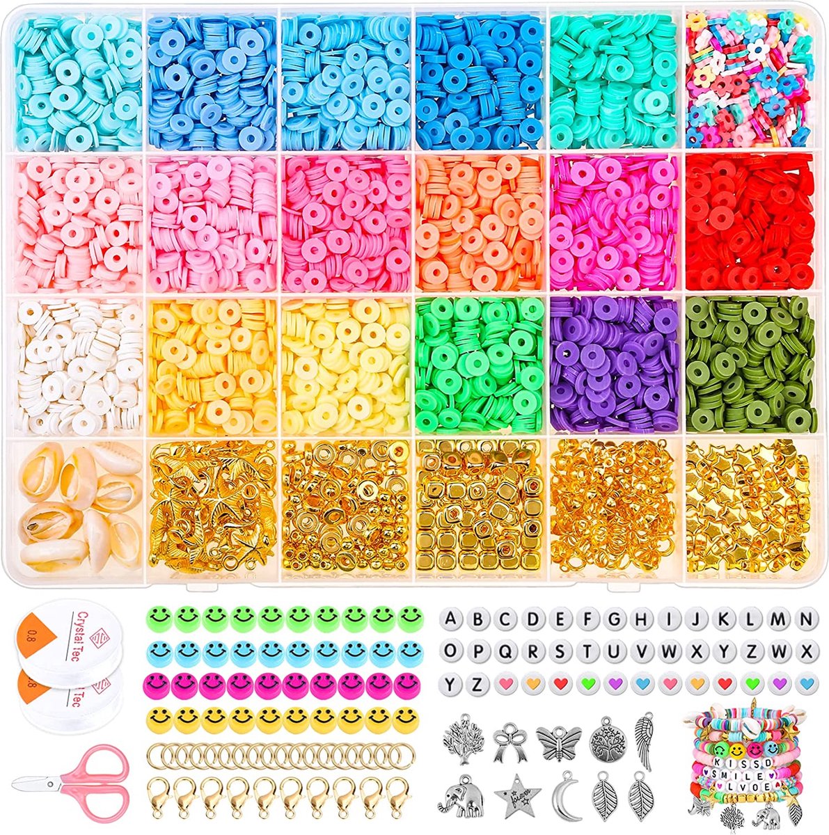 DIY kralen Cadeau set – Voor meisjes vrouwen – DIY - diy sieraden handgemaakte kleurrijke set - alles wat je nodig hebt accessoires set