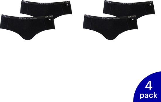 4-Pack O'Neill Dames Hipster Shorts Ondergoed 801022 - Zwart - Maat L