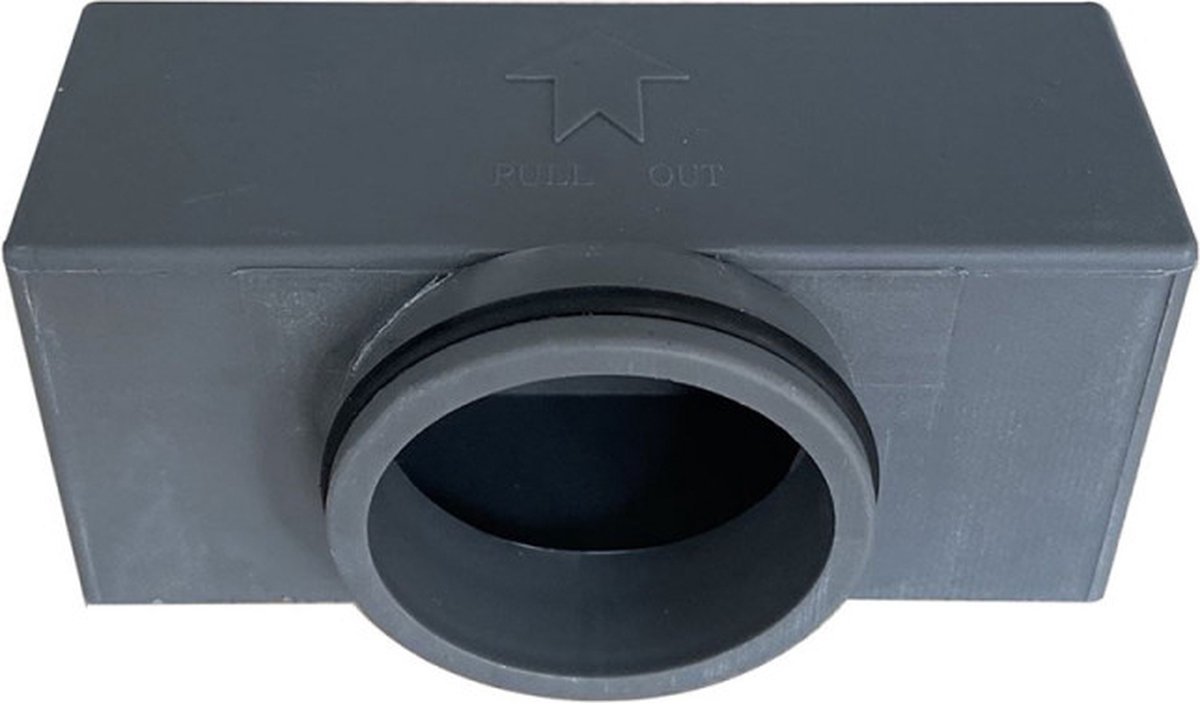 Wiesbaden Inzetstuk voor Sifon Douchegoot Kunststof Grijs