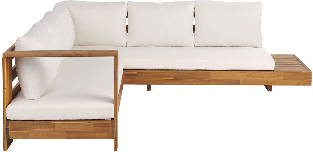 Beliani MARETTIMO - Loungeset voor 5 - Lichte houtkleur - Acaciahout