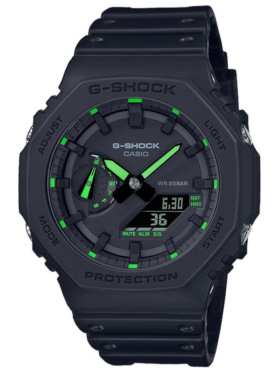 Casio G-Shock GA-2100-1A3ER Horloge - Kunststof - Zwart - Ø 45 mm