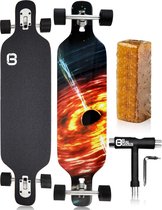 Big Bang Boards Longboard - met Tool & Cleaner - Volwassenen - Kinderen - Black Hole