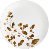 Wedgwood - Assiette Petit Déjeuner Vera Wang Jardin - 20cm - Blanc & Or