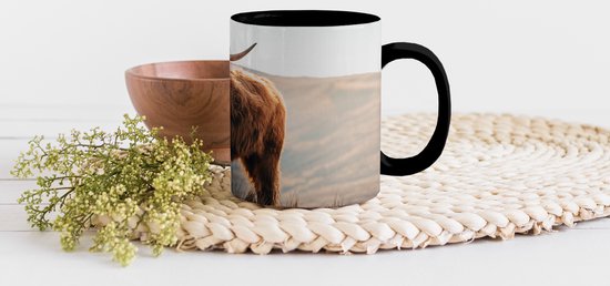 Mug Magique - Photo sur Mugs Chauffants - Tasse à Café - Highlander écossais - Animaux - Rural - Paysage - Vache - Nature - Mug Magic - Tasse - 350 ML - Tasse à Thé