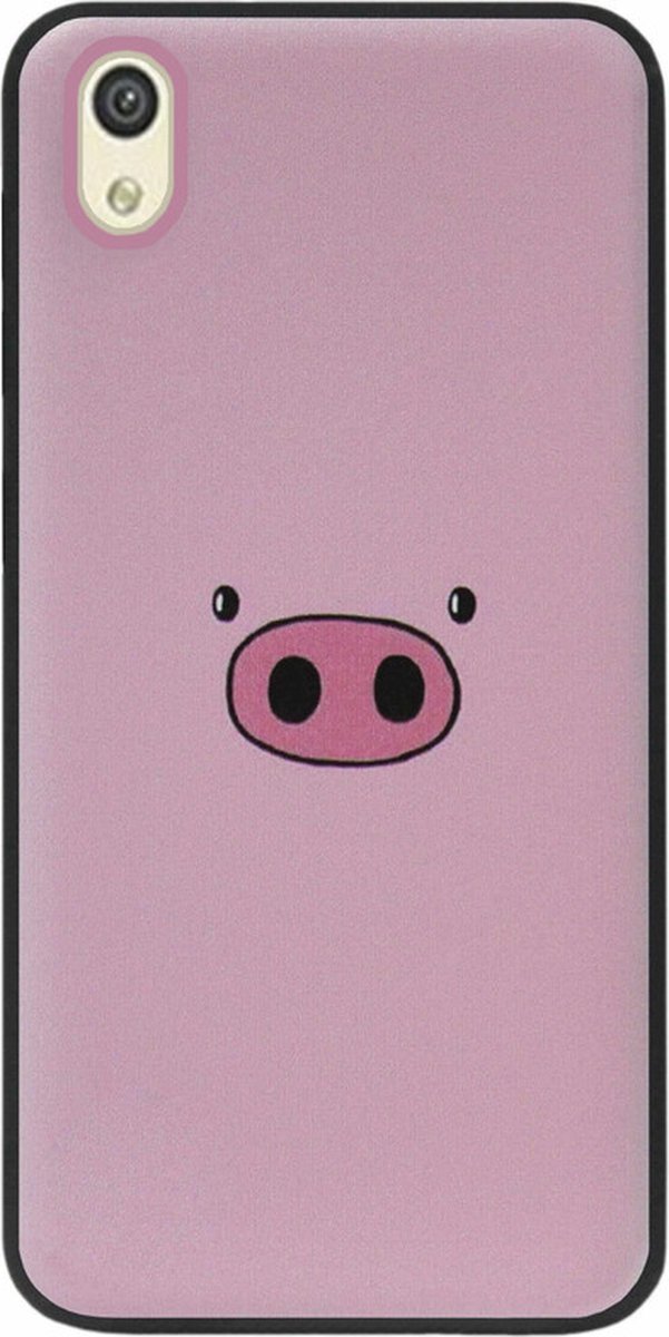 ADEL Siliconen Back Cover Softcase Hoesje Geschikt voor Huawei Y5 (2019) - Biggetje