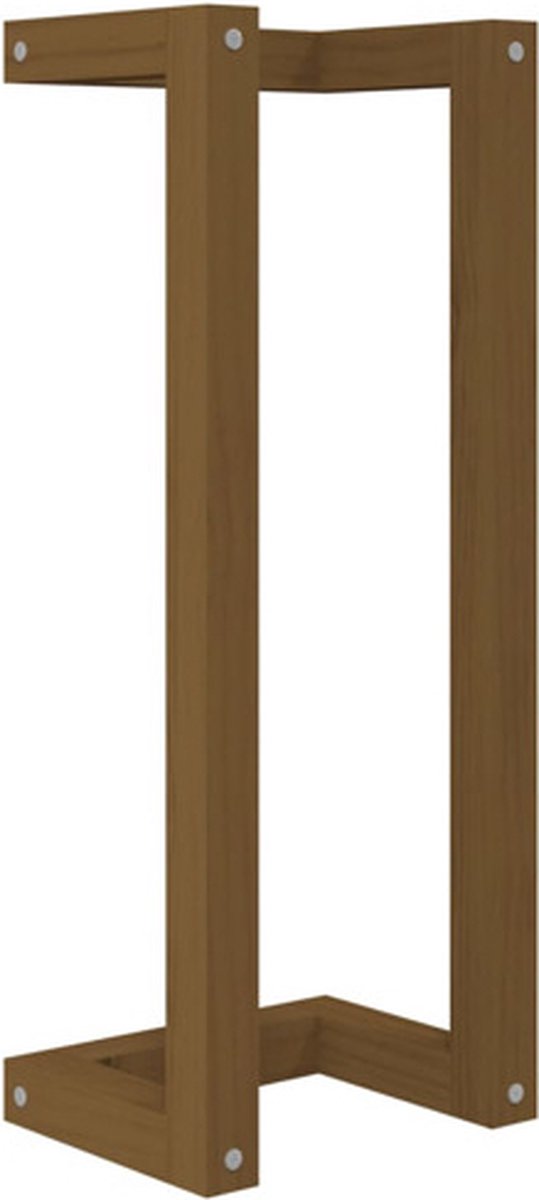 vidaXL Handdoekenrek 23x18x60 cm massief grenenhout honingbruin